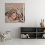 Modernes Baby-Foto | Du machst mein Leben ein komp Leinwanddruck<br><div class="desc">Modernes Baby-Foto | Du machst mein Leben ein komplettes Geschenk</div>