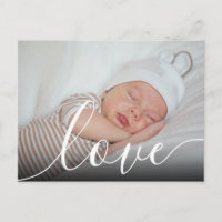 Modernes Baby-Foto - Geburtserklärung