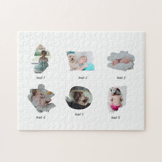 Modernes Baby Fotos Collage Puzzle (Horizontal)