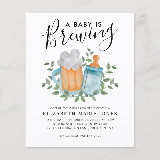 Modernes Baby ist das Brechen der Bierflaschen Bab (Vorderseite)