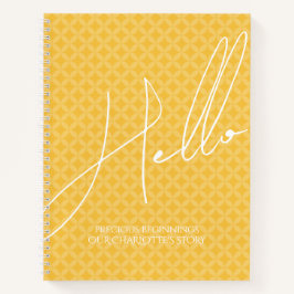 Modernes Baby Journal mit Shippoumon Muster Notizbuch