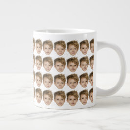 Modernes Baby-Muster-Gesicht Opa Geburtstag Jumbo-Tasse
