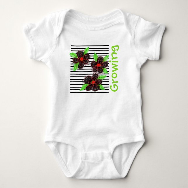 Modernes Baby-Outfit Baby Strampler (Vorderseite)