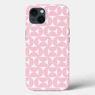 Modernes Babypink und Weißes Muster aus dem Mittel Case-Mate iPhone Hülle