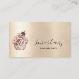Modernes Bäckereigeschäft Cupcake Koch Catering Sü Visitenkarte