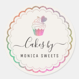 Modernes Bäckereigeschäft Runder Aufkleber
