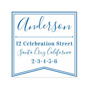 Modernes Banner   Rücksendeadresse von benutzerdef Permastempel