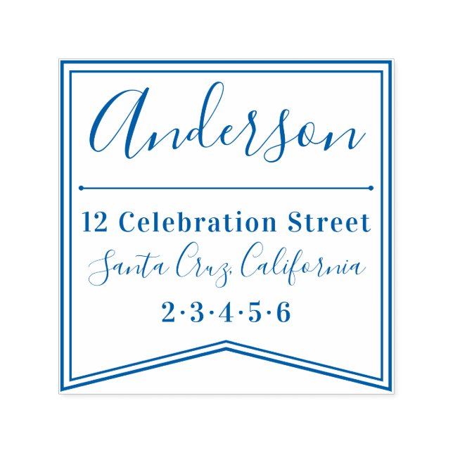 Modernes Banner | Rücksendeadresse von benutzerdef Permastempel (Design)