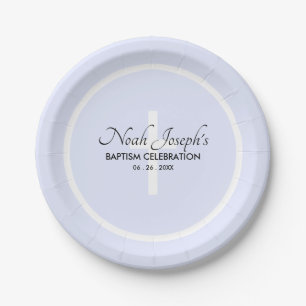 Modernes BAPTISM Event Paper Party Plate Pappteller