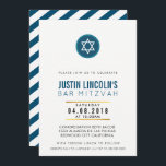 MODERNES BAR MITZVAH Party INVITE cool dunkelblau Einladung<br><div class="desc">per kat massard >>> kat@simplysweetPAPERIE.com <<< Ein trendy Einladungs-Design für das BAR MITZVAH Setup Ihres Kindes als Vorlage ist es einfach für Sie, Ihre eigenen Daten hinzuzufügen, oder drücken Sie die Schaltfläche Anpassen und Sie können Text, Schriftart, Größen etc. TIP: 1 hinzufügen oder ändern. Um Grafiken zu ändern/verschieben/die Hintergrundfarbe zu...</div>