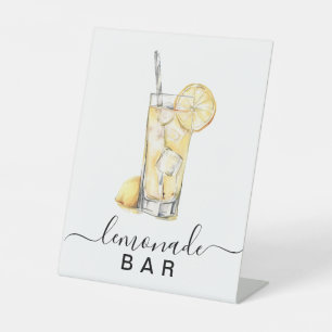 Modernes Bar Pedestzeichen Lemonade Sockelschild