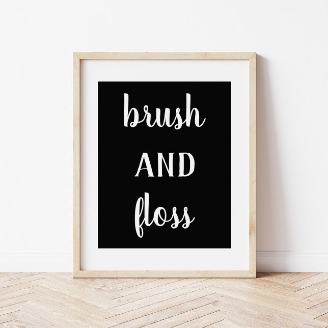 Modernes Bauernhaus Brush and Floss Print Poster (Von Creator hochgeladen)