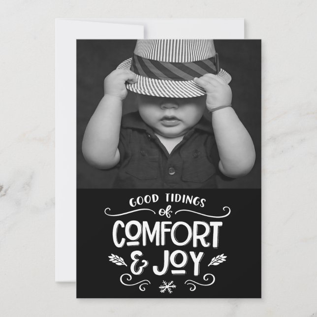 Modernes Bauernhaus| Foto auf Black Gingham Christ (Vorderseite)