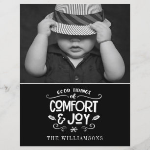 Modernes Bauernhaus Foto Budget Weihnachtskarte