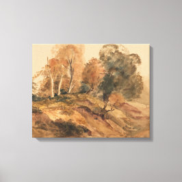 Modernes Bauernhaus Herbst Herbstlandschaft Malere Leinwanddruck