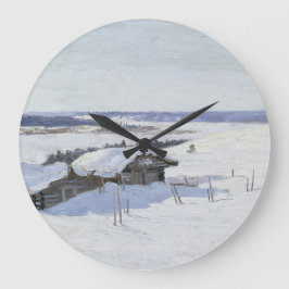Modernes Bauernhaus Kunst | Aleksandr Borisov Große Wanduhr