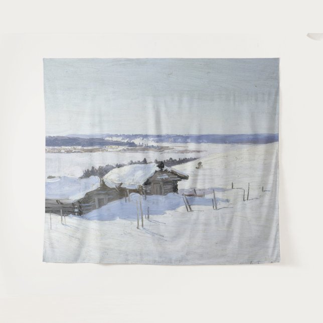 Modernes Bauernhaus Kunst | Aleksandr Borisov Wandteppich (Vorderseite (Horizontal))