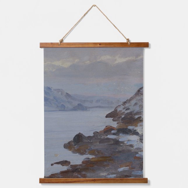 Modernes Bauernhaus Kunst | Aleksandr Borisov Wandteppich Mit Holzrahmen (Vorderseite)