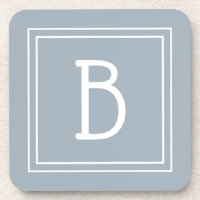 Modernes Bauernhaus Mit Monogramm Blue & White Ini