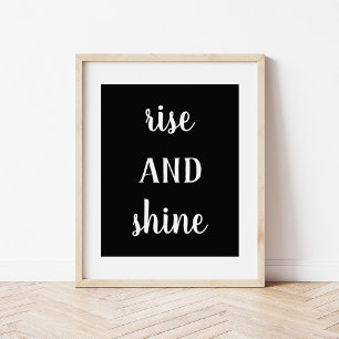 Modernes Bauernhaus Rise and Shine Print Poster