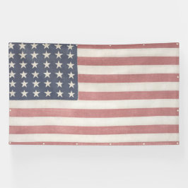 Modernes Bauernhaus Rustikale amerikanische Flagge Banner