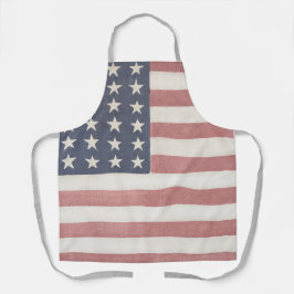 Modernes Bauernhaus Rustikale amerikanische Flagge Schürze