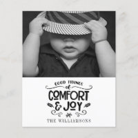 Modernes Bauernhaus | Schwarz-Weiß-Haushaltskarte