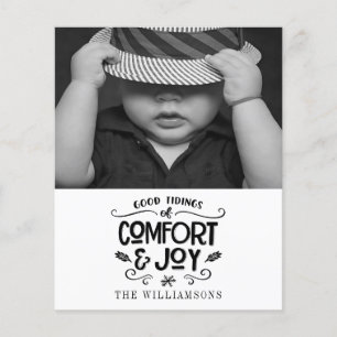 Modernes Bauernhaus Schwarz-Weiß-Haushaltskarte