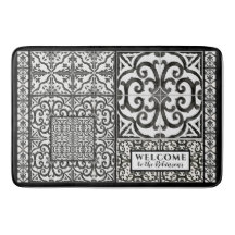 Modernes Bauernhaus Willkommen Schwarz und Weiß Fa