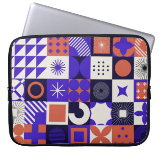 Modernes Bauhaus: Bold Geometric Pattern. Laptopschutzhülle