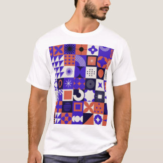 Modernes Bauhaus: Bold Geometric Pattern. T-Shirt