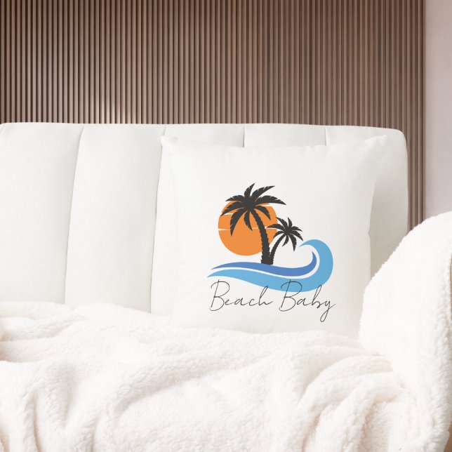 Modernes Beach House Bootssegelsommer Kissen (Von Creator hochgeladen)