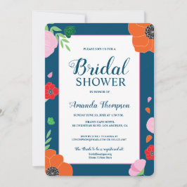 Modernes, bearbeitbares Brautparty Einladung