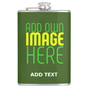 MODERNES BEARBEITBARES WALD GRÜNES BILD-TEMPLATE FLACHMANN