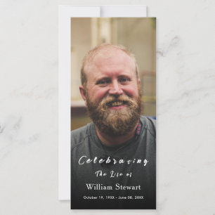 Modernes Beerdigungs-Foto   Memorial Prager Card