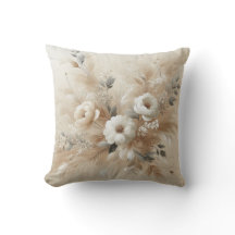 Modernes Beige Blume 2 Poster