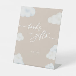 Modernes Beige Cloud Baby Duschkabine Windeln Raff Sockelschild