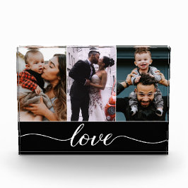 Modernes, benutzerdefiniertes 3-Foto-Liebe Fotoblock