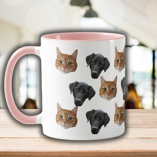Modernes, benutzerdefiniertes Foto für Katzen 2 Fo Tasse (Von Creator hochgeladen)