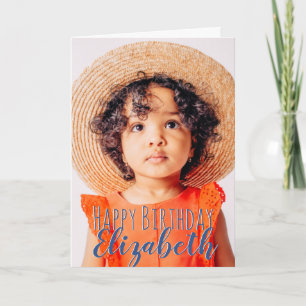 Modernes, benutzerdefiniertes Foto Geburtstagsgrüß Karte