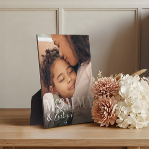 Modernes, benutzerdefiniertes Foto Mommy & Child N Fotoplatte