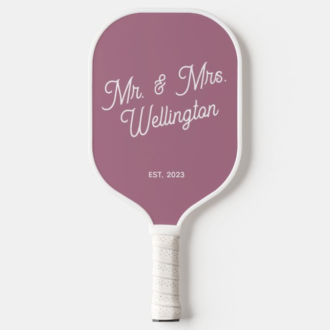 Modernes, benutzerdefiniertes Skript für die Hochz Pickleball Schläger (Vorderseite)