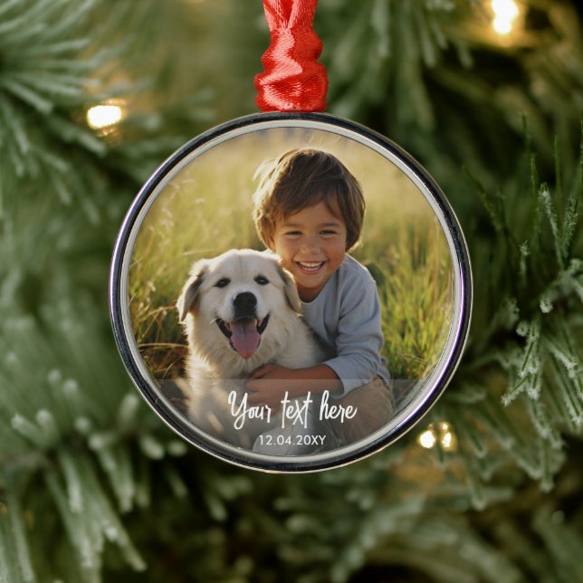 Modernes, benutzerdefiniertes Weihnachtsgebäck - F Ornament Aus Metall (Baum)