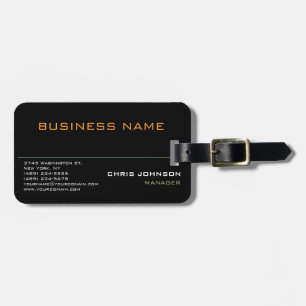 Modernes Beruflich Rich Black Gepäckanhänger