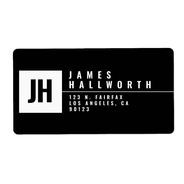 Modernes Berufliches Aussehen | Schwarz/Weiß (Vorne)