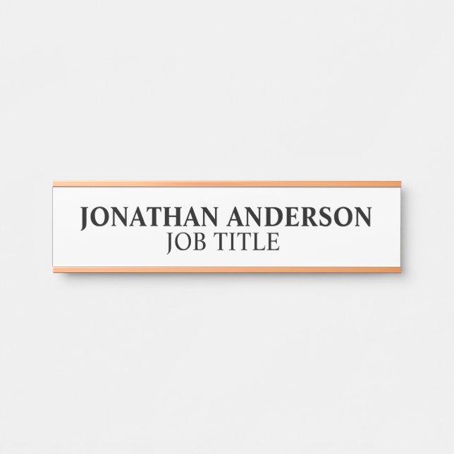 Modernes, Berufliches Bürozeichen Türschild (Vorderseite )