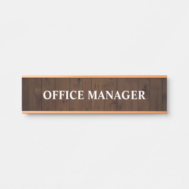 Modernes, Berufliches Bürozeichen Türschild (Vorderseite )