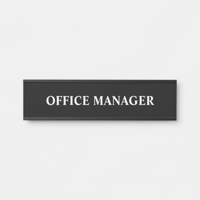 Modernes, Berufliches Bürozeichen Türschild (Vorderseite )