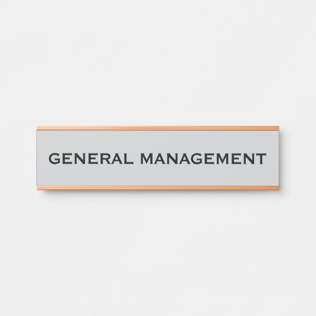 Modernes, Berufliches Bürozeichen Türschild (Vorderseite )