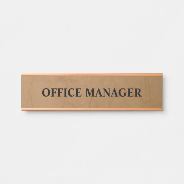 Modernes, Berufliches Bürozeichen Türschild (Vorderseite )